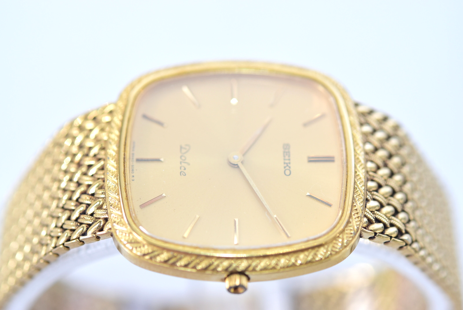 New Battery [Exc+5] Vintage Seiko Dolce 8N40-5040 Gold Dial