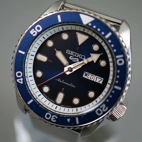 [WTS] Seiko 5 Sports SBSA015 4R36 Blue Dial Stainless 5KX Automatic ...