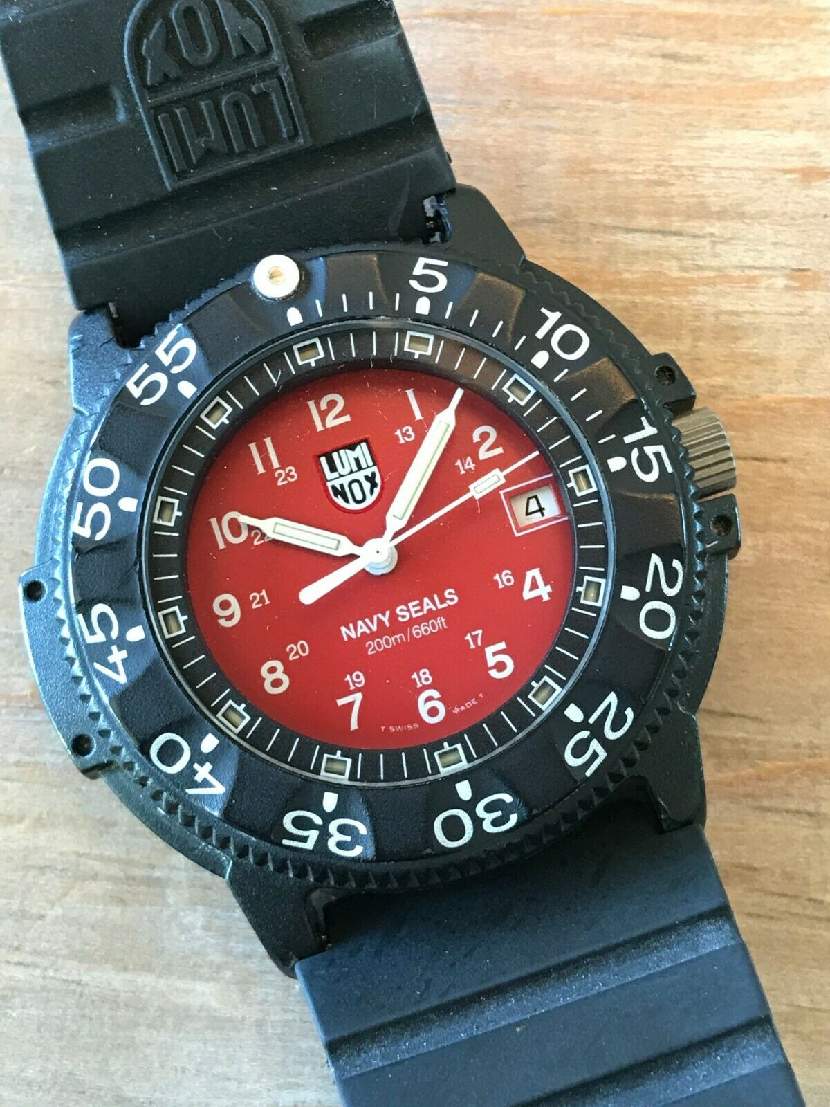 Rare Red, Luminox Navy Seal 3000 Men's Diver Watch, Military