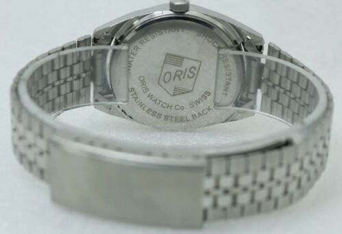 Vintage Oris Swiss Cross 17 Jewel Men s Watch Checkered White Dial