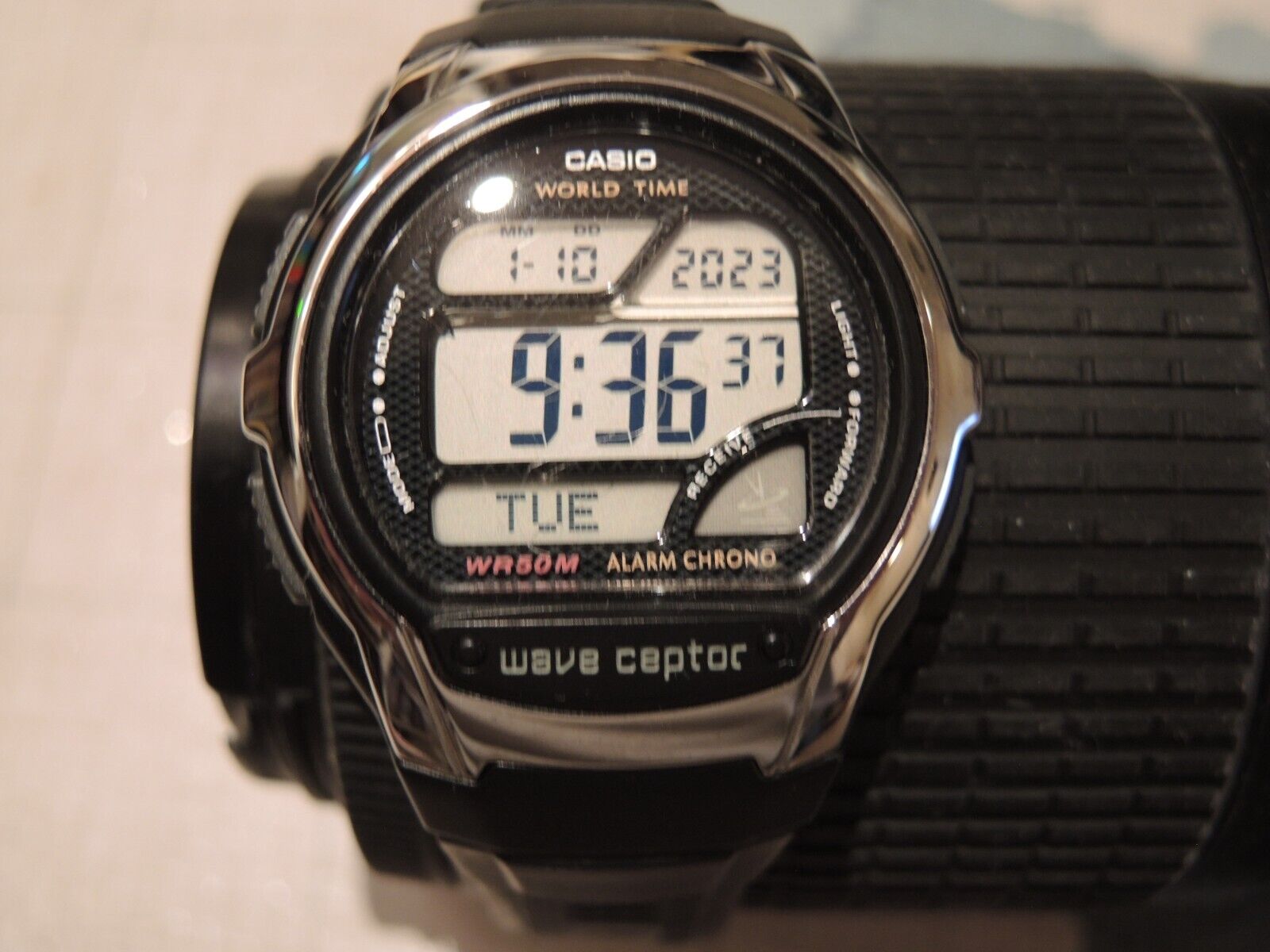 Casio wave ceptor alarm on sale clock