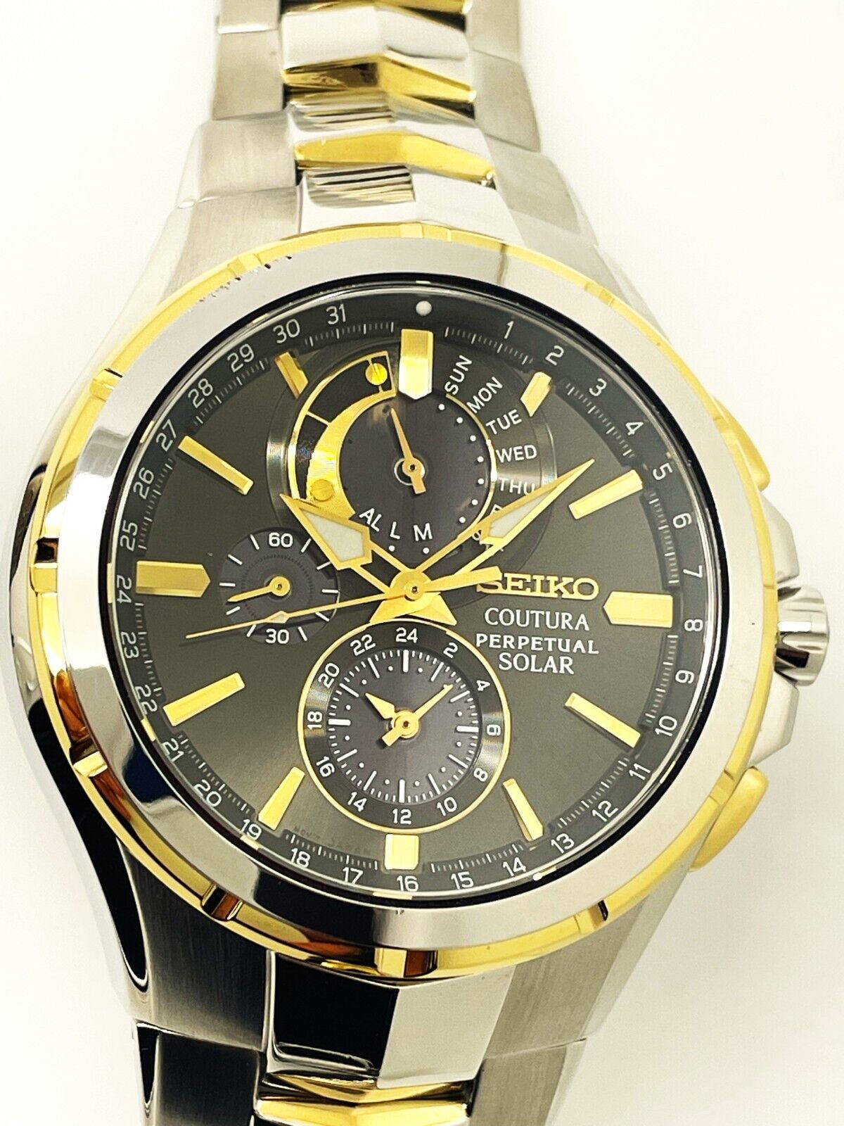 SEIKO MEN S COUTURA SPORT V198 0AB0 NOT WORKING PERPETUAL SOLAR