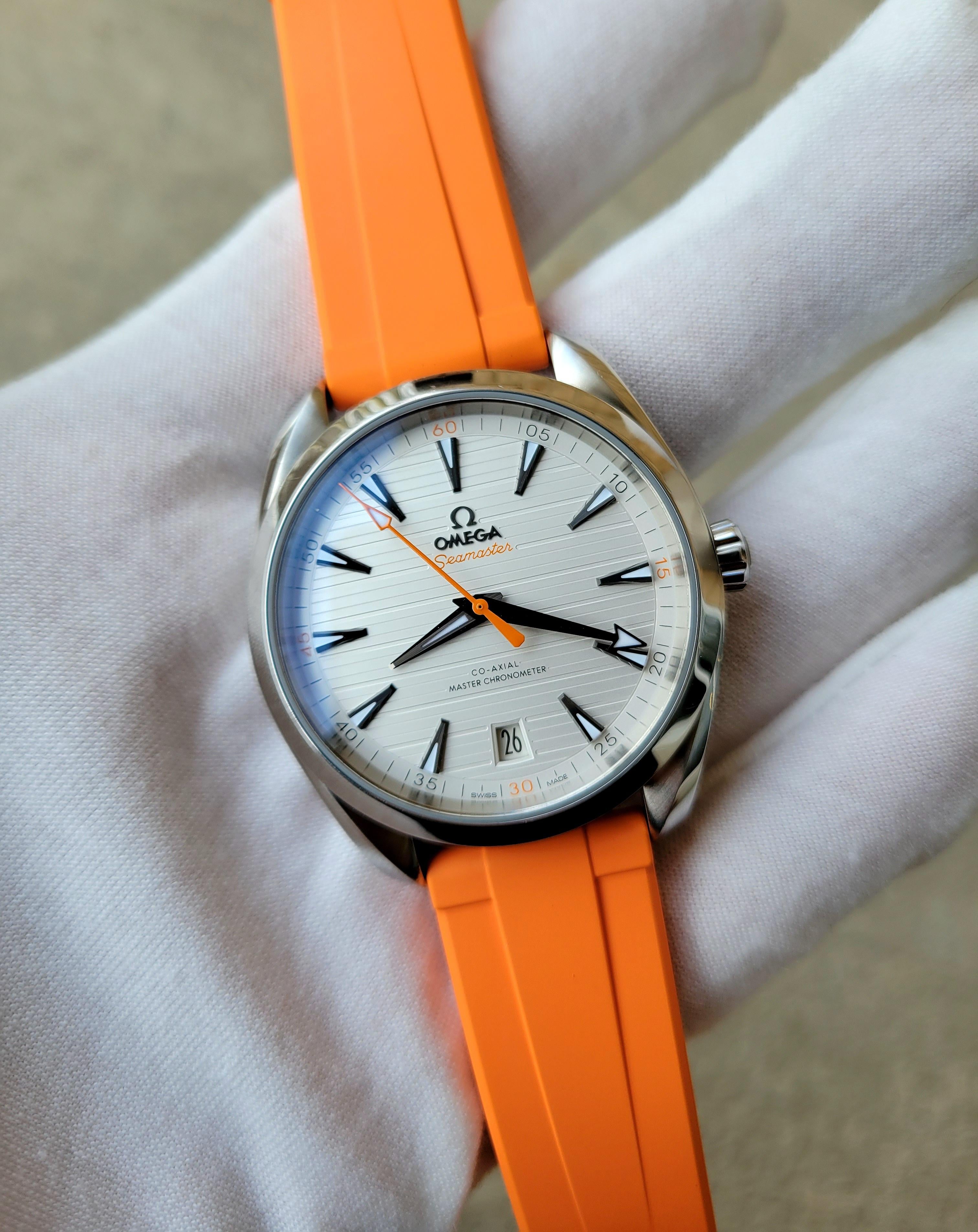 Omega seamaster discount aqua terra orange