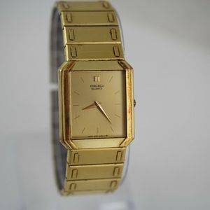 Vintage Seiko 7430 – 5470 Quartz Mens Stainless Steel Gold