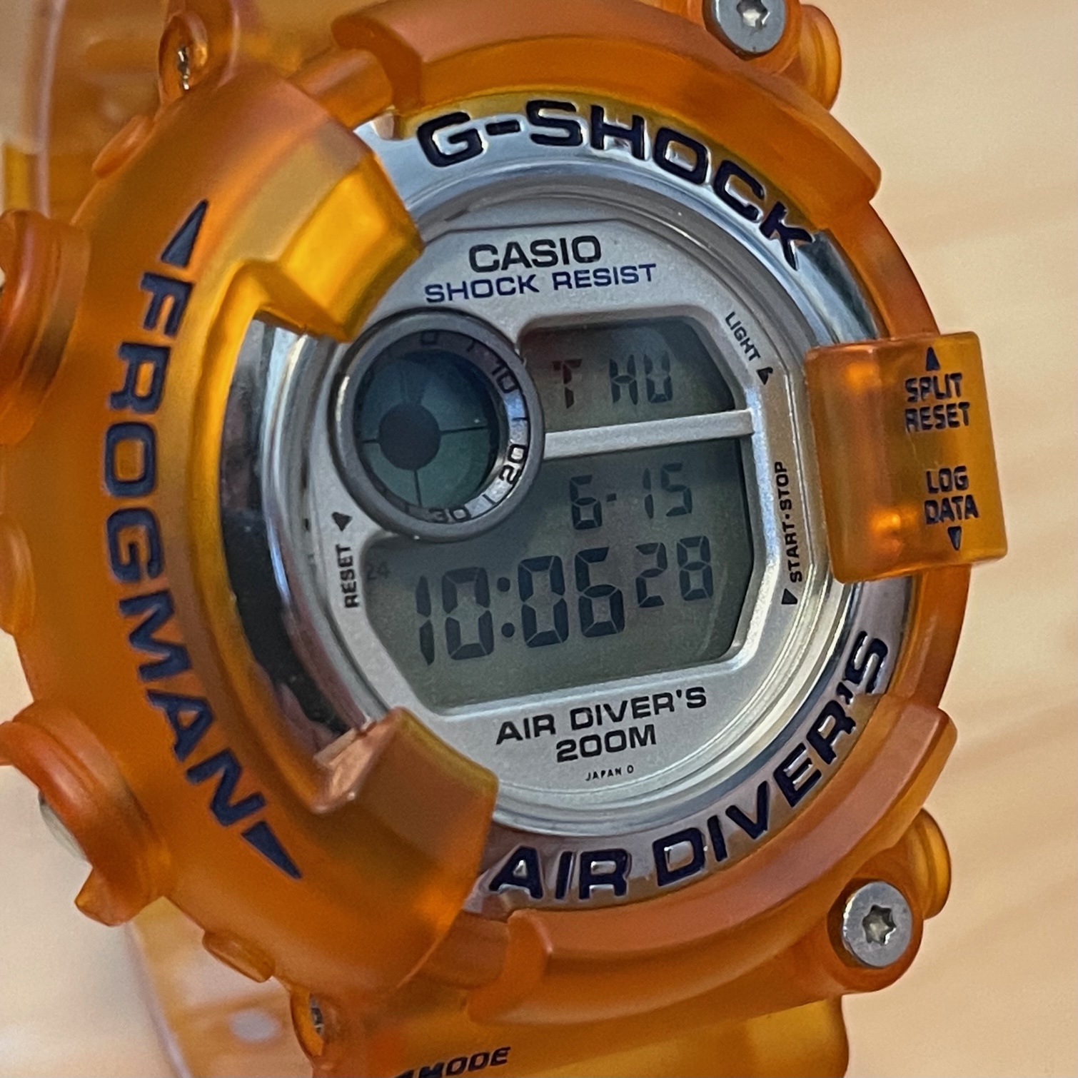 WTS] Casio G-Shock DW-8201WC-7T WCCS Frogman Orange Jelly Skeleton