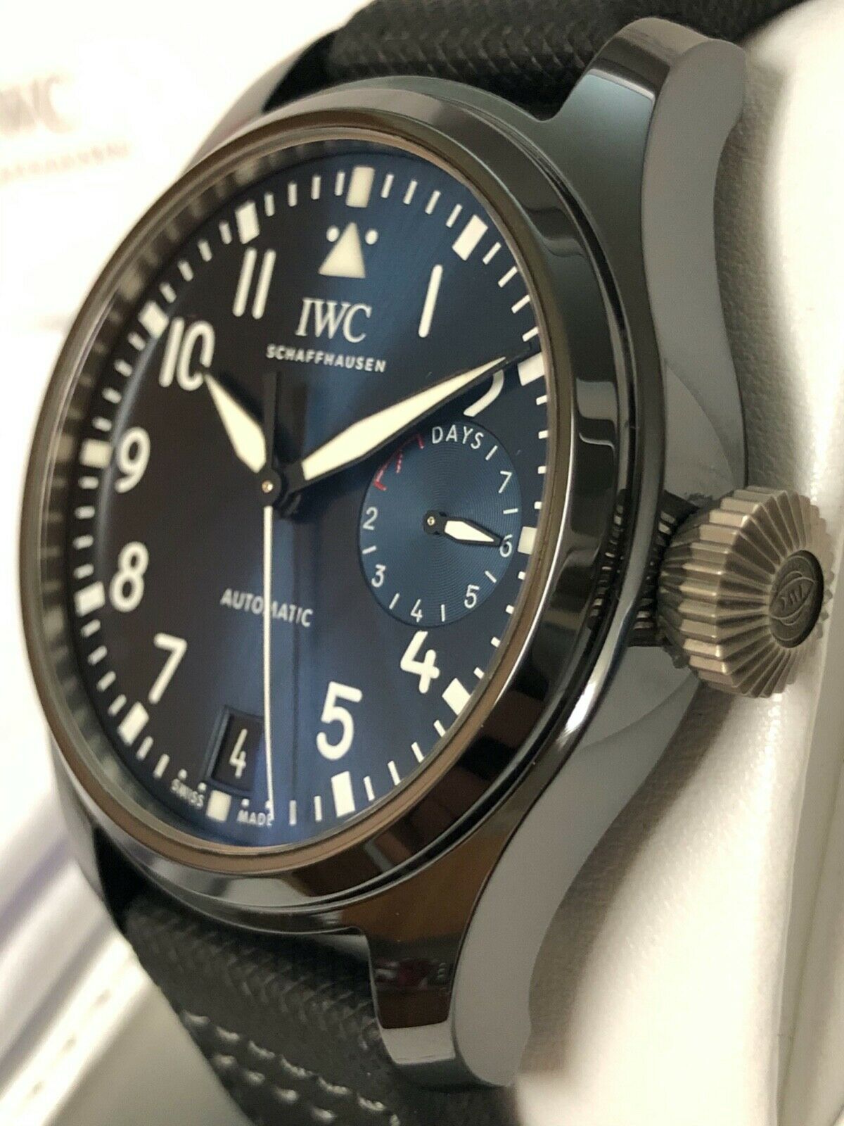 Iwc big pilot iw502001 online real ceramic zf v2