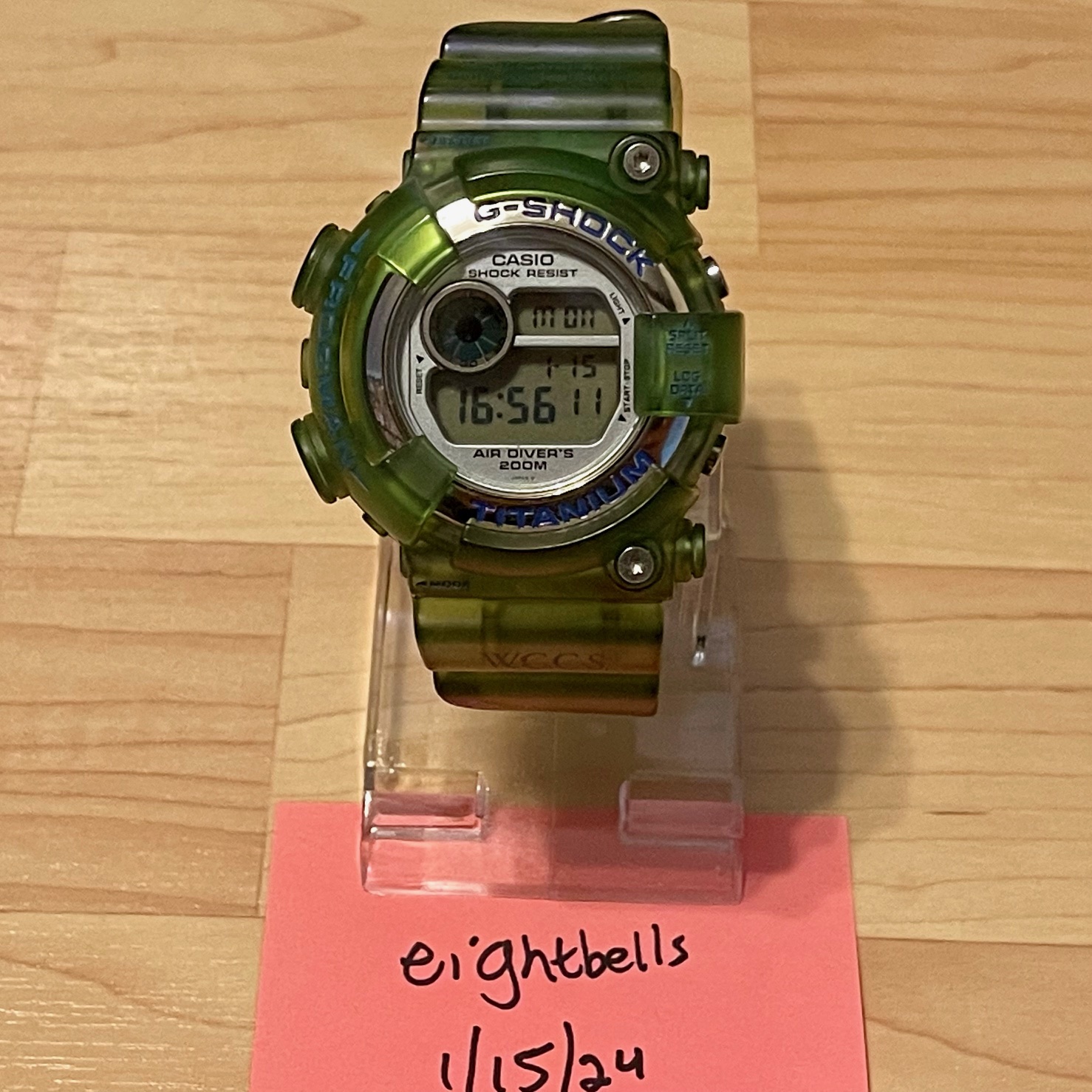 WTS] Casio G-Shock DW-8201WC-2T WCCS Frogman Green Apple Jelly 