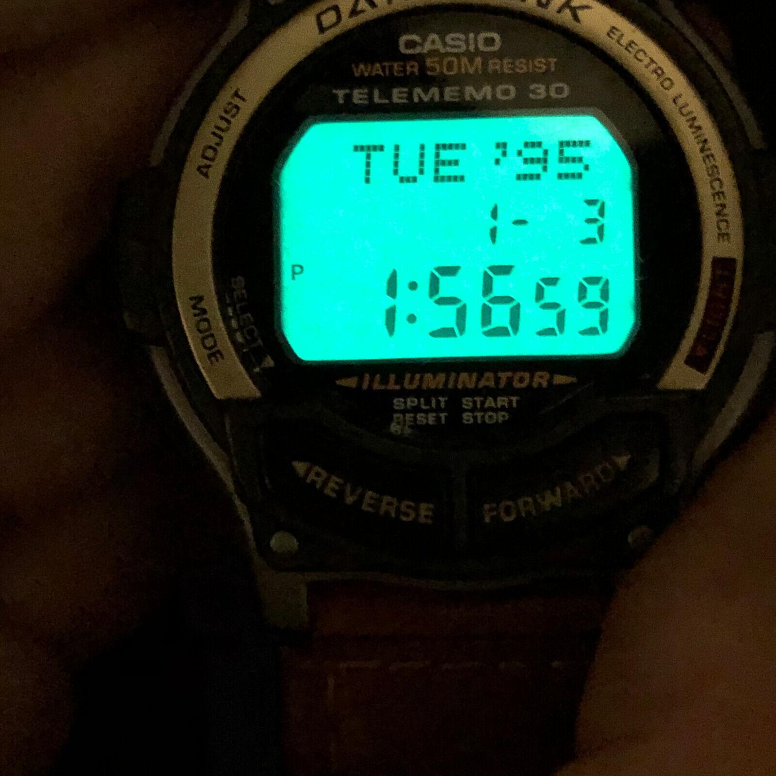 CASIO 1600 DB-34H Data Bank illuminator Telememo 30 