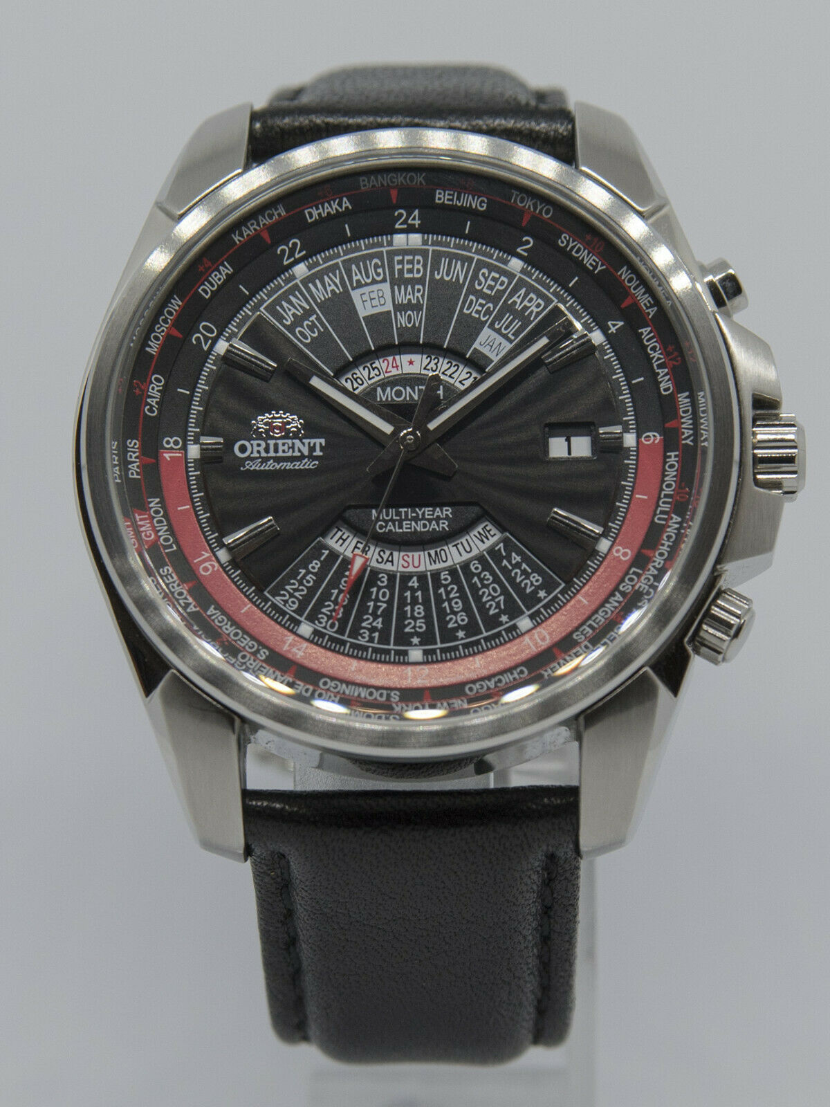 Orient Automatic Multi Year Calendar World Time EU0B C0 A Mens