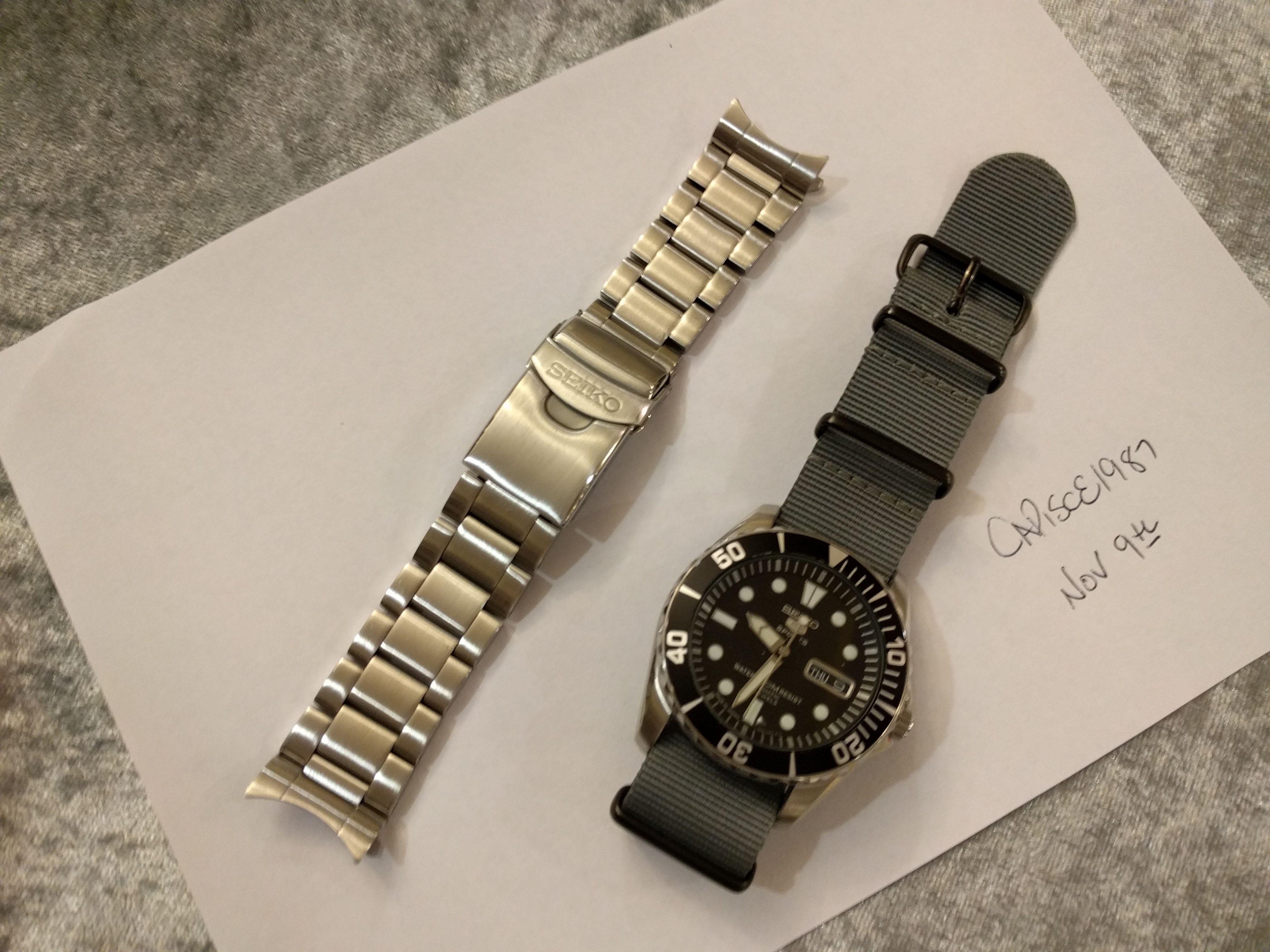 [WTS] [WTT] Seiko Sea Urchin SNZF17 w/ Original Bracelet and NATO Strap |  WatchCharts