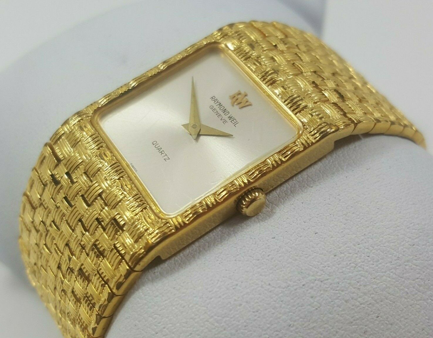 RAYMOND WEIL WRIST WATCH, 18K GOLD PLATED, QUARTZ, REF. 9808
