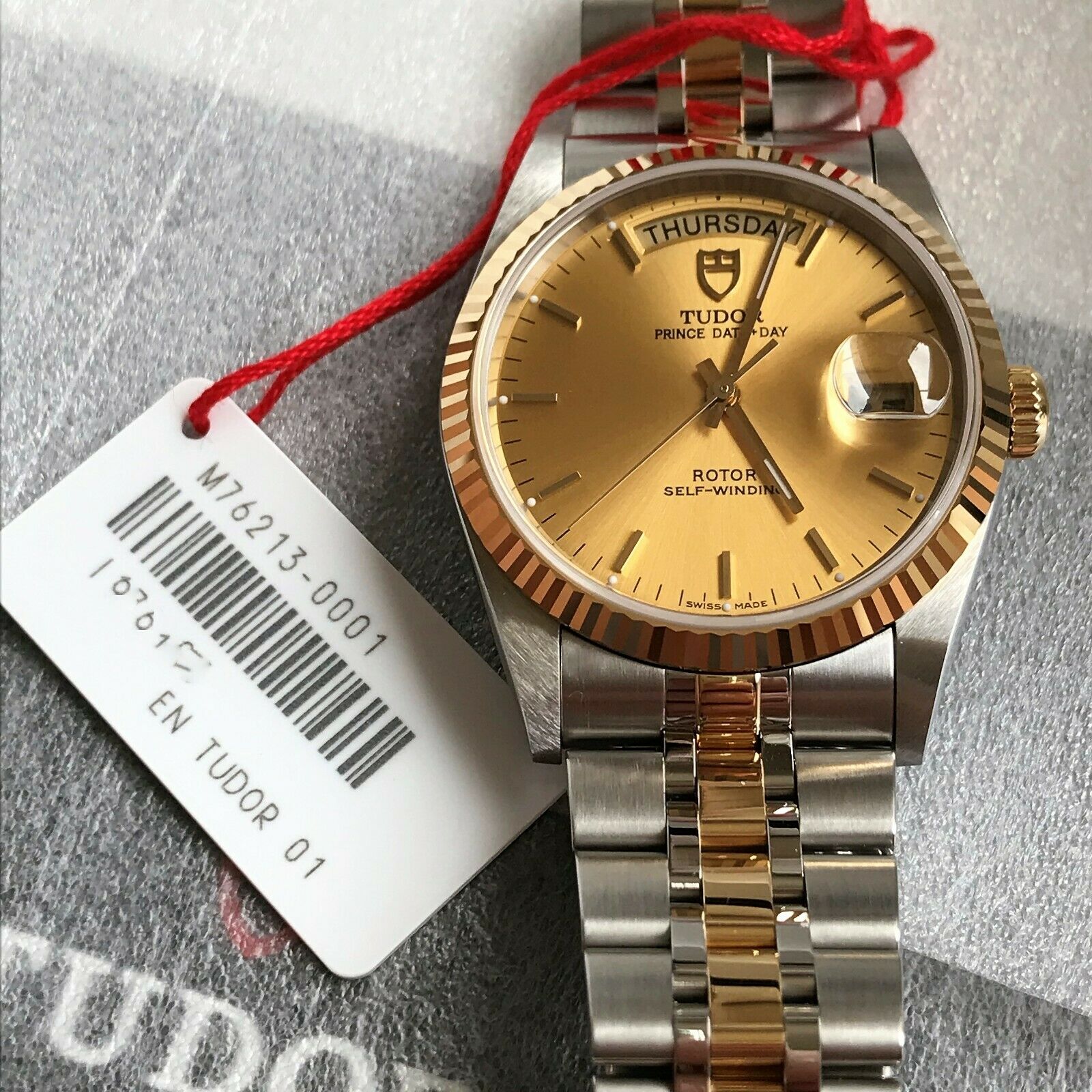 tudor day date two tone