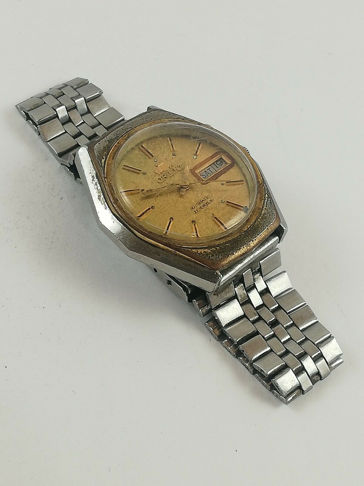 Vintage ORIENT G469006-6A Automatic 21Jewels Japan Watch Runs 