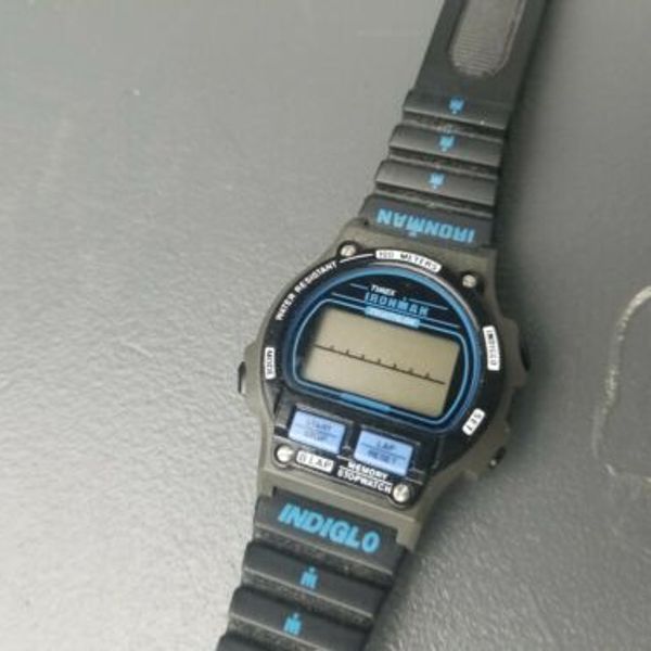 Timex Ironman Triathlon Indiglo Watch Water resistant 100 meters Blue