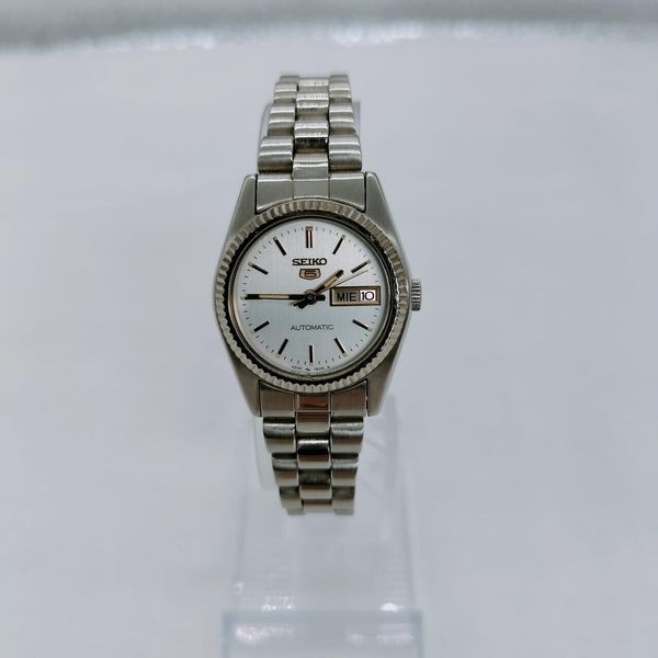 Montre Seiko 5 Référence 4206-0510 - Mouvement Quartz - Boîtier Et Bracelet Acier/or - Taille Femme 25mm - Occasion