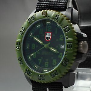 Near MINT Luminox 3050 3950 Navy SEAL Olive Green Black Quartz 3041 From JPN WatchCharts Marketplace