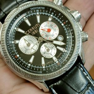 Authentic Cerruti 1881 Swiss Men's Chronograph Black Dial Mint