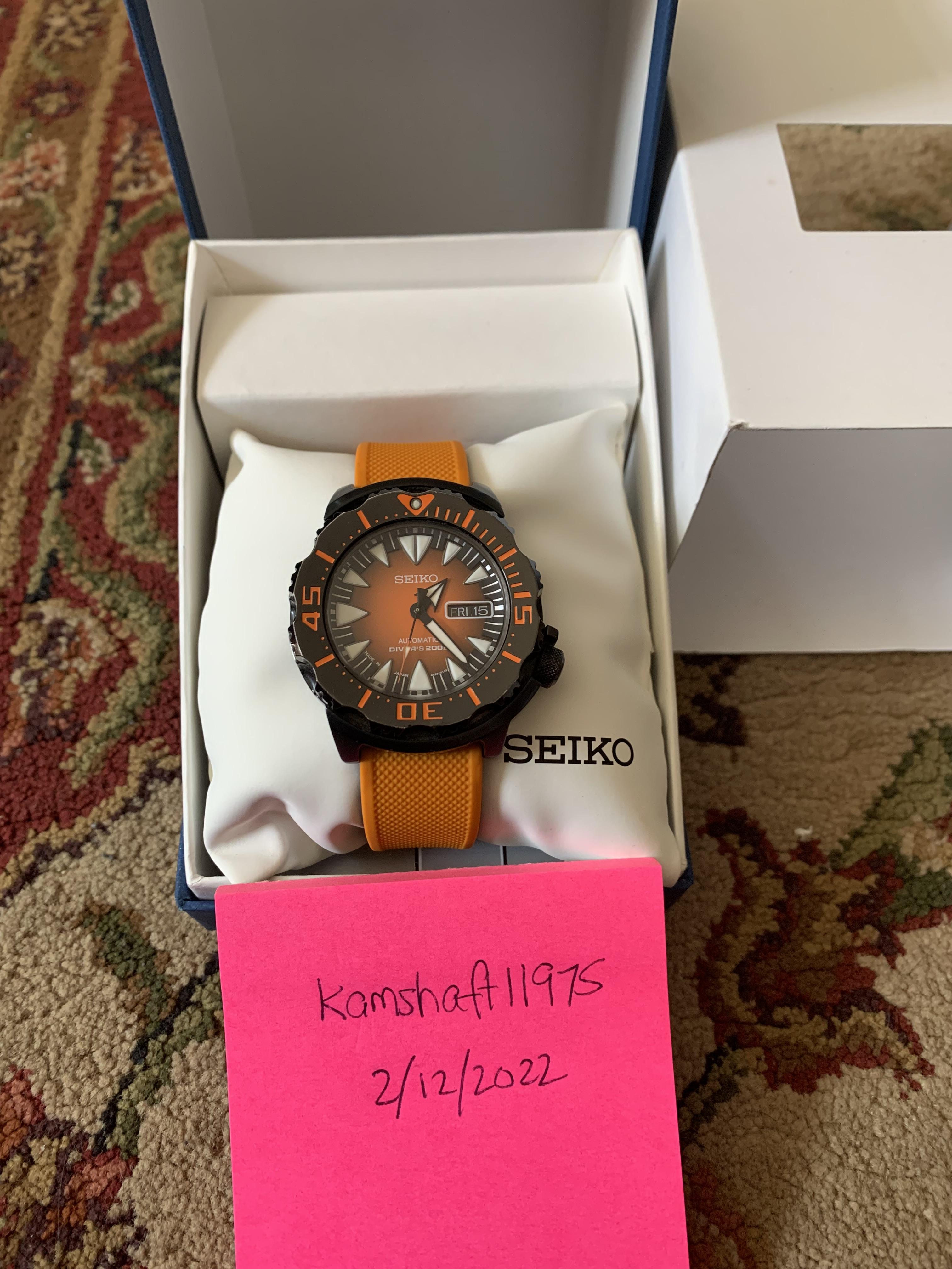 WTS] Seiko Halloween Monster, Orange Overload! | WatchCharts