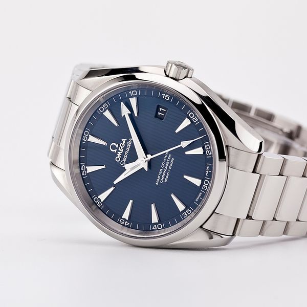 fsot - Omega Aqua Terra 8500 - Master Co-Axial - Blue - 41.5mm ( mint ...