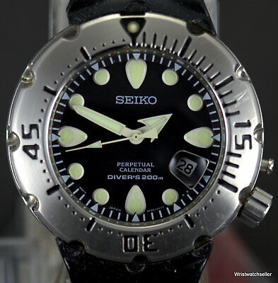 Vintage Seiko SLR001 8F35 0019 200M Divers Perpetual Calendar