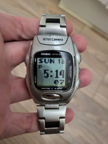 Casio Wrist Camera Watch WQV-2 rare retro vintage lcd watch