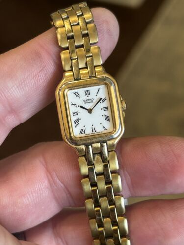 RUNS GREAT! Superb Clean Vintage 1990s SEIKO 'Panthere' Tank