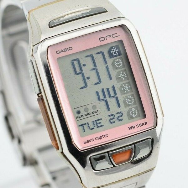 Vintage Casio Wave Ceptor Digital Quartz Watch DFC-100 2693 JDM 