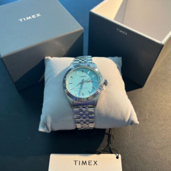 TIMEX Waterbury Legacy TW2V18200 Sky Blue Tiffany Mens Watch