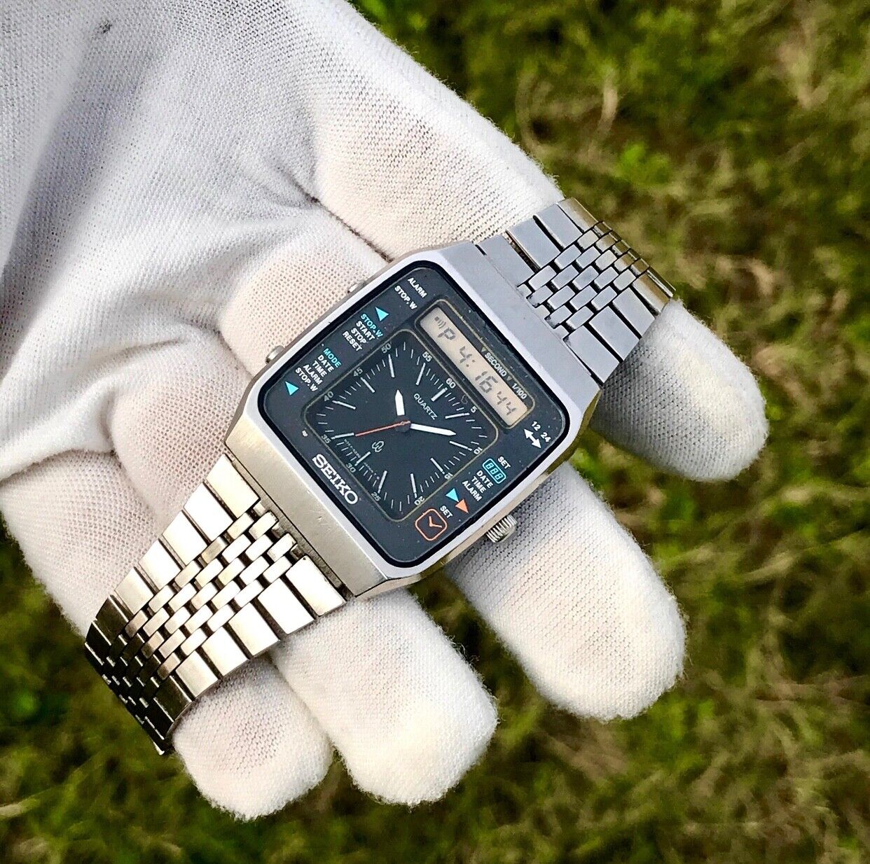 ☆SEIKO/セイコー アナログ デジタル H357-5180 メンズ腕時計《電池 
