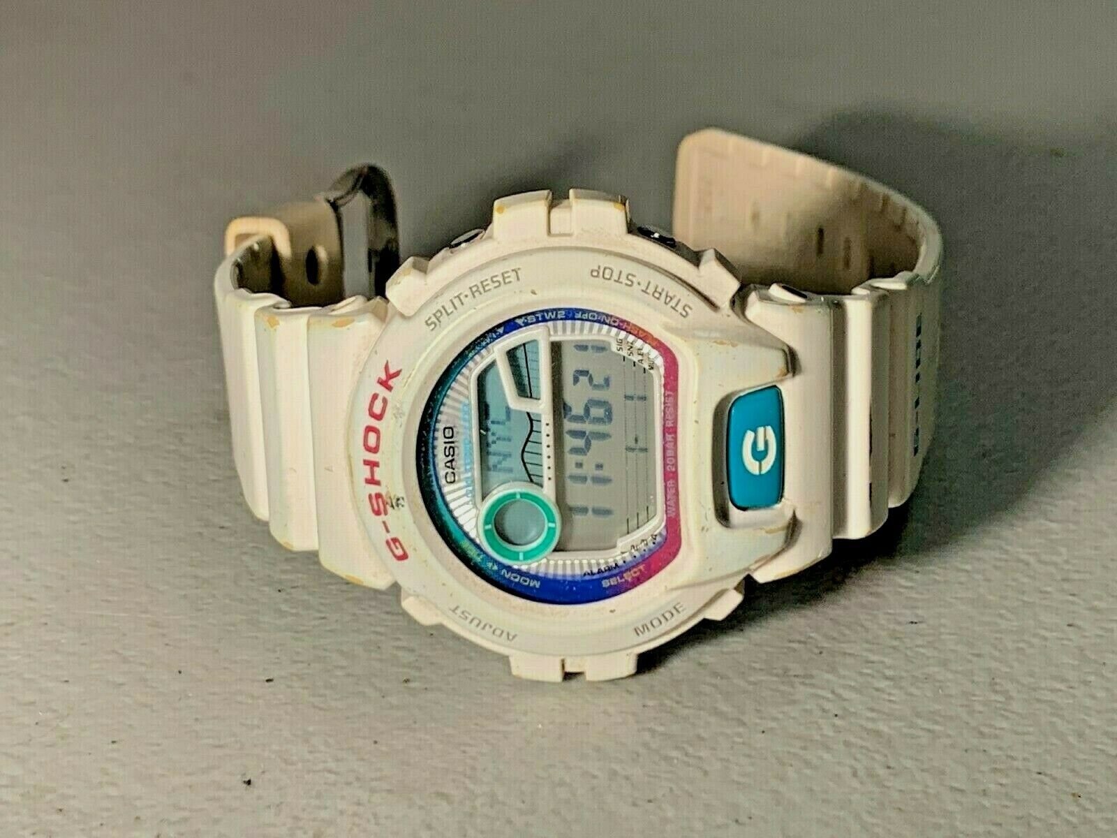 MENS CASIO GLX 6900 G LIDE WHITE LCD G SHOCK WATCH 3194 MODULE