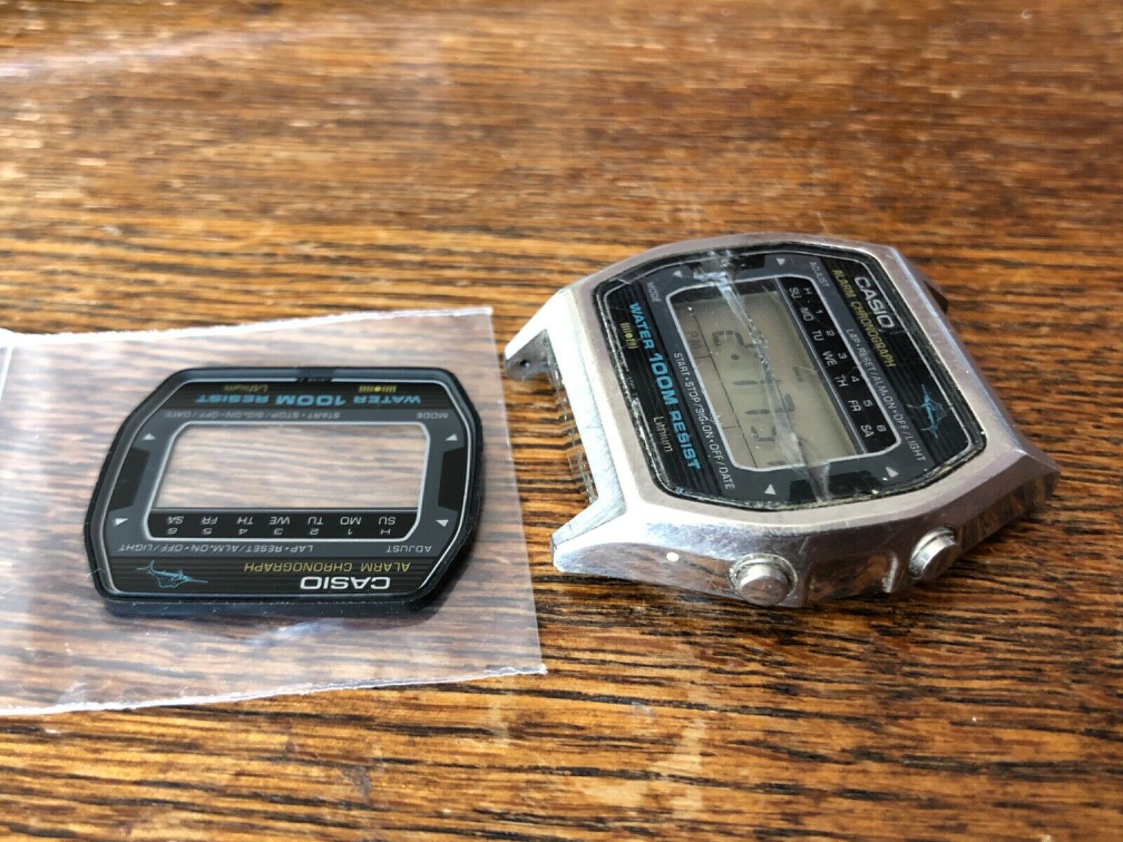 Casio Marlin W-550 Module 81 / Vintage LCD watch / Working - New
