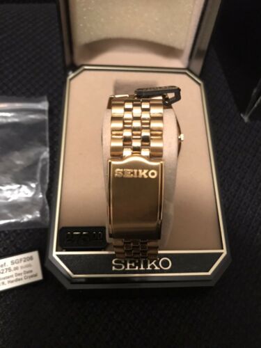 SEIKO Quartz SGF206 Gold-Tone Stainless Steel Watch 1995 COMPLETE “MUST  SEE”!! | WatchCharts