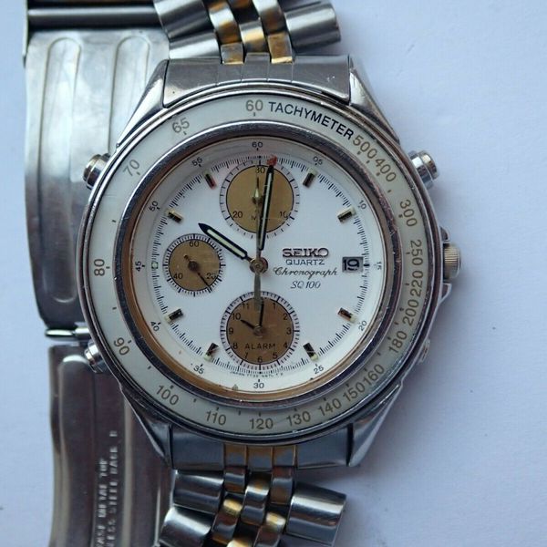 SPARES OR REPAIRS SEIKO 7T32-6B50 CHRONOGRAPH WATCH RARE MODEL NEW ...