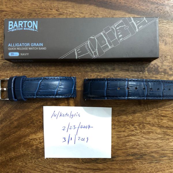 Barton Alligator Grain Watch Bands