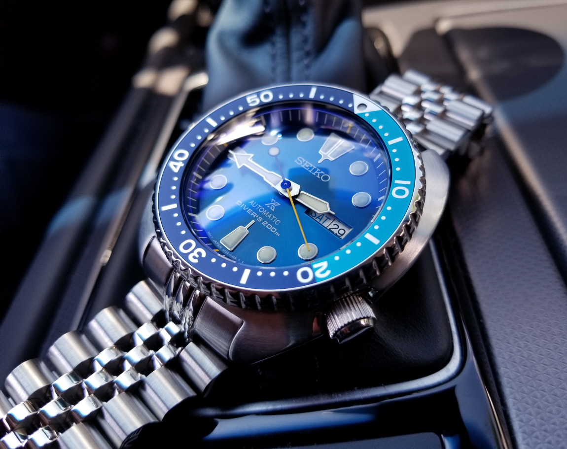 seiko turtle blue lagoon