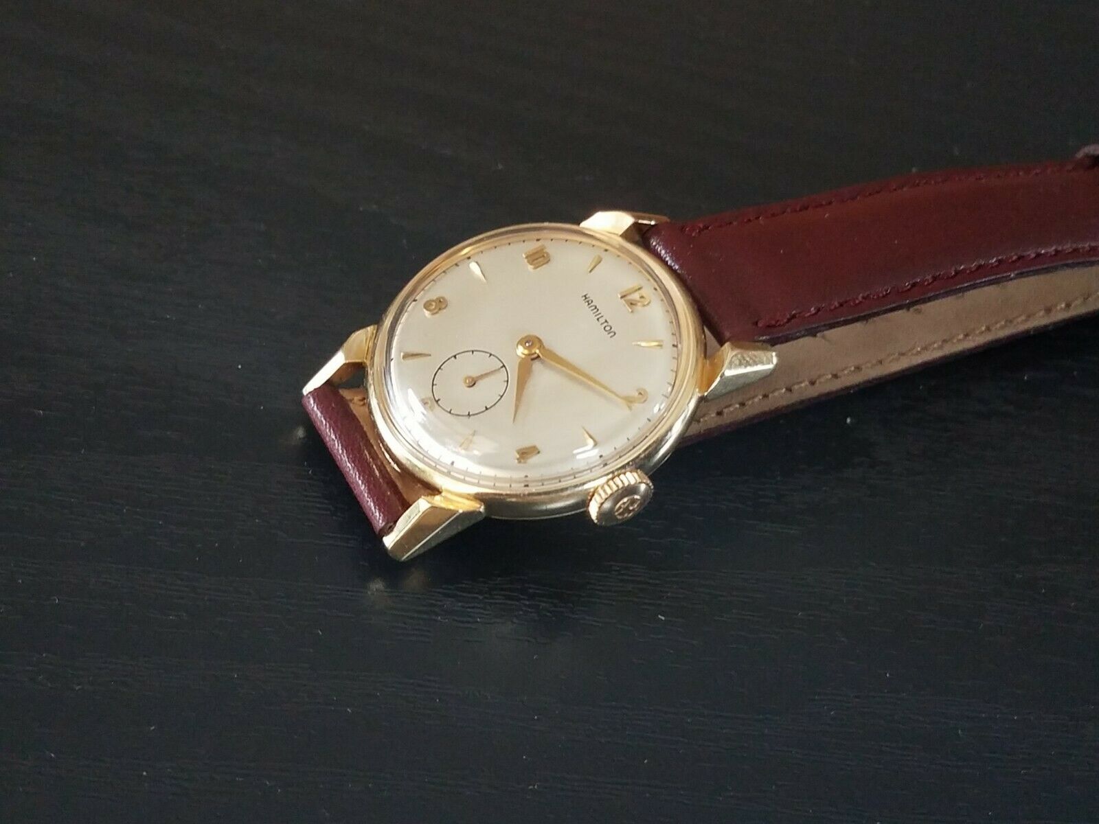 VINTAGE HAMILTON MENS WATCH 14K GOLD 747 MOVEMENT | WatchCharts