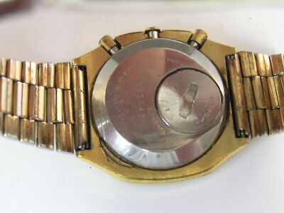 Vintage Seiko Quartz LC Watch World Time w/ Band M158-5009