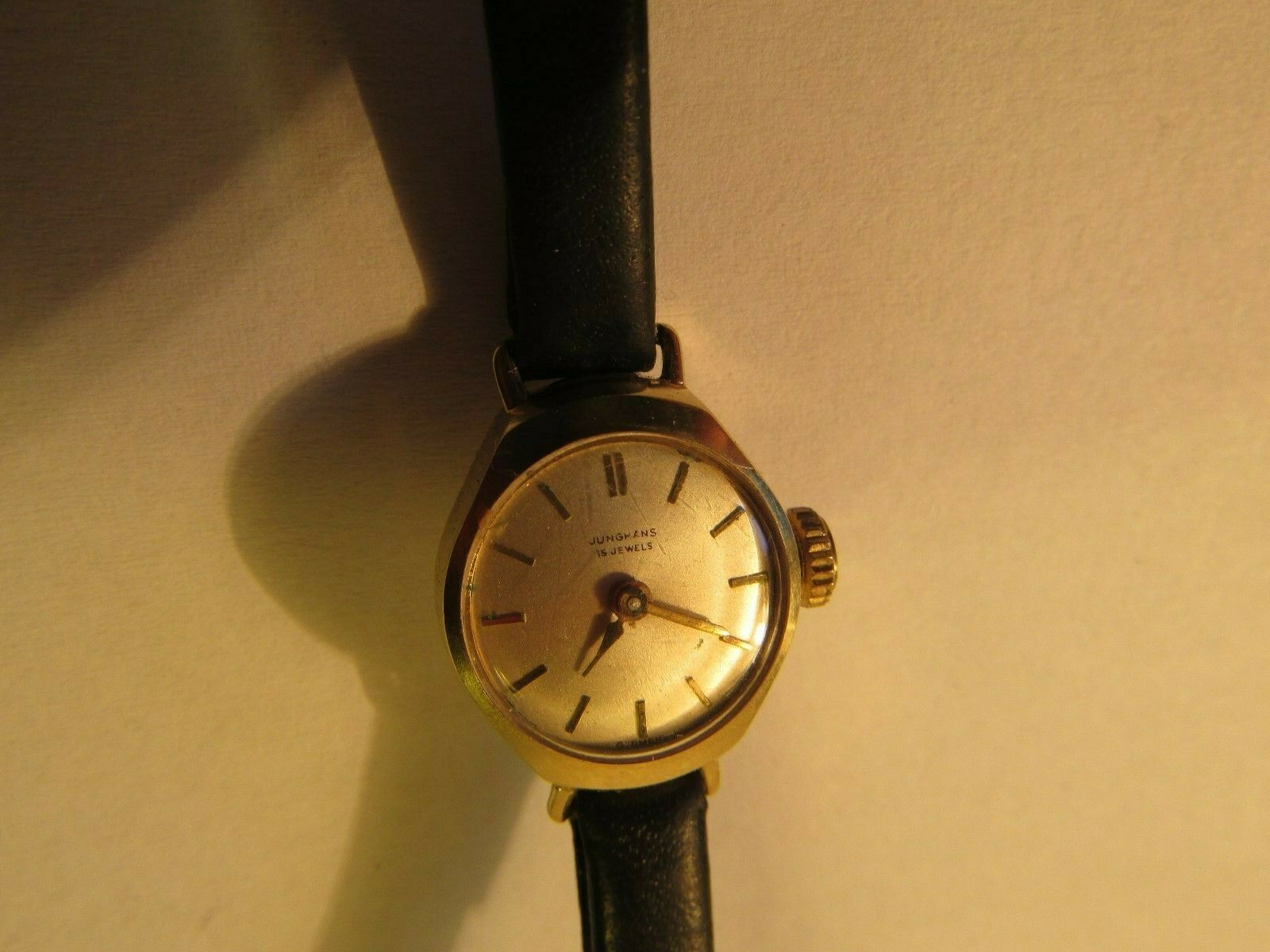 Alte Junghans Damenuhr 585 Gold 14 Ct 15 Jewels funktionst chtig