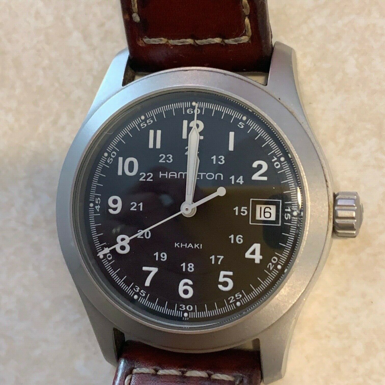 Hamilton Khaki Field Black Dial Men's Watch H684811 Works 