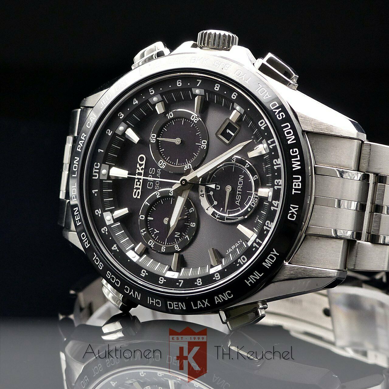 Seiko astron solar shop gps chrono sbxb003