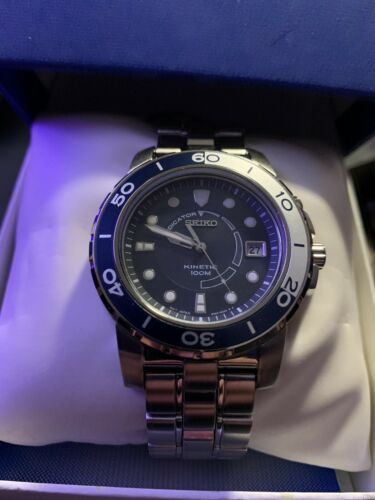 SEIKO MENS KINETIC WATCH 5m62 obpo New 30 Available WatchCharts