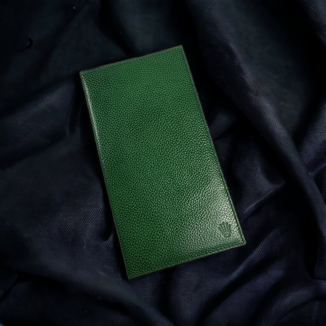 Rolex discount wallet green