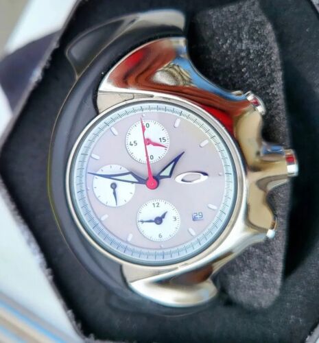 Oakley Detonator Polished Steel Gray Dial SALE Chronograph