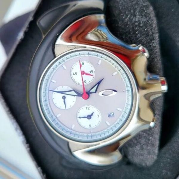 OAKLEY DETONATOR 稼働品 デトネーター クロノグラフ シルバー Oakley Detonator Watch Polished Black SKU: 10-149 | eBay