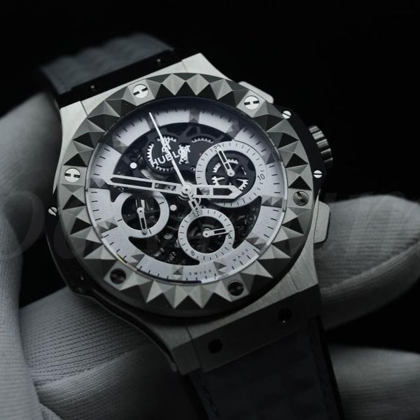 Fs: LIKE NEW HUBLOT BIG BANG AERO BANG DEPECHE MODE SKELETON DIAL 44MM ...