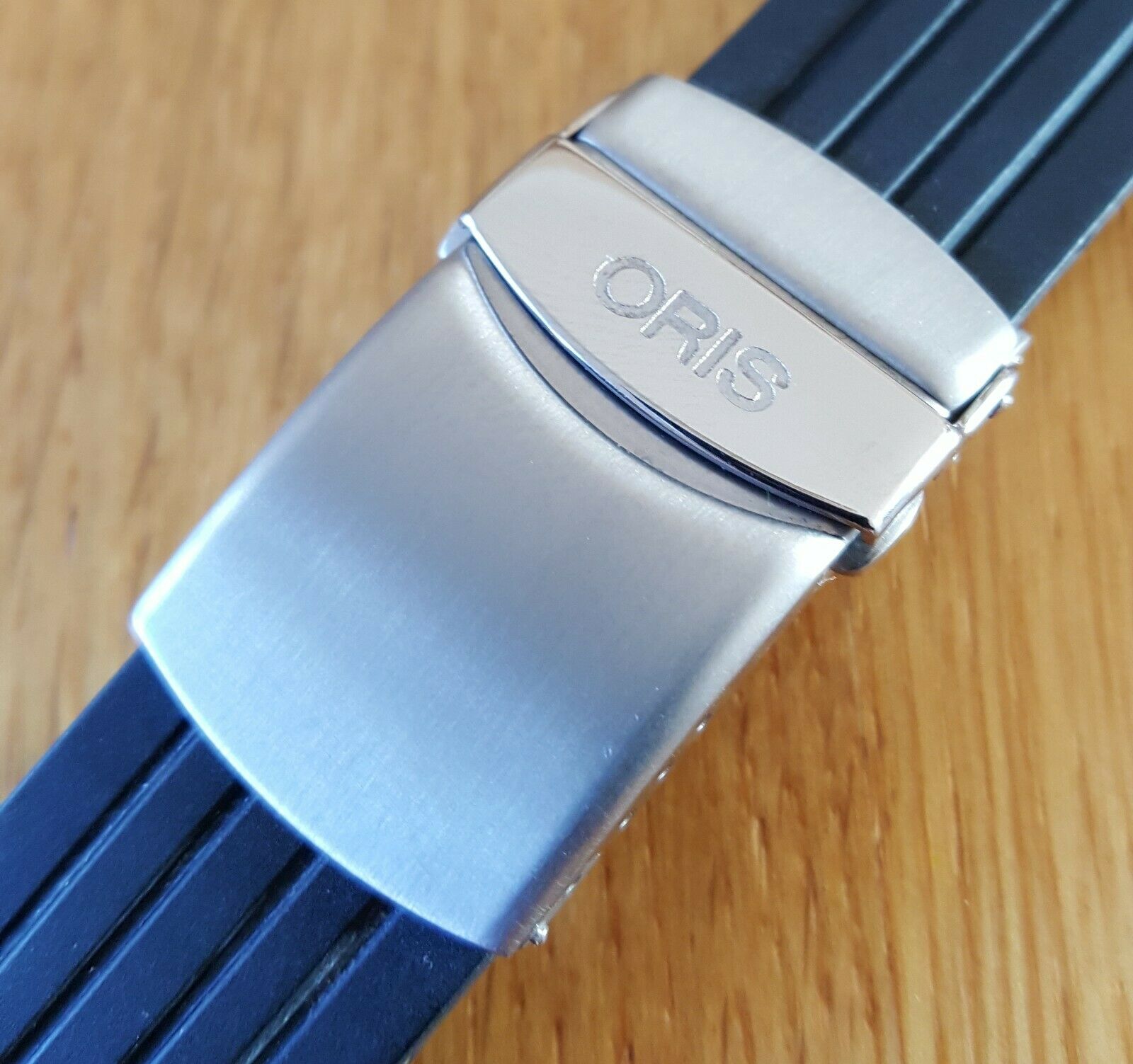 Oris rubber strap 4 24 14 with deployant clasp for TT1 Der