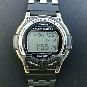 pirámide Partido Empleado Vintage CASIO Data Bank DB-34H (1600) Telememo 30 Illuminator 42mm  wristwatch | WatchCharts