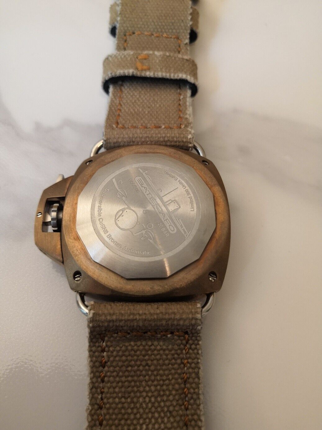 Batiscafo Quadro 45 Bronze grün neuwertig – WatchPatrol