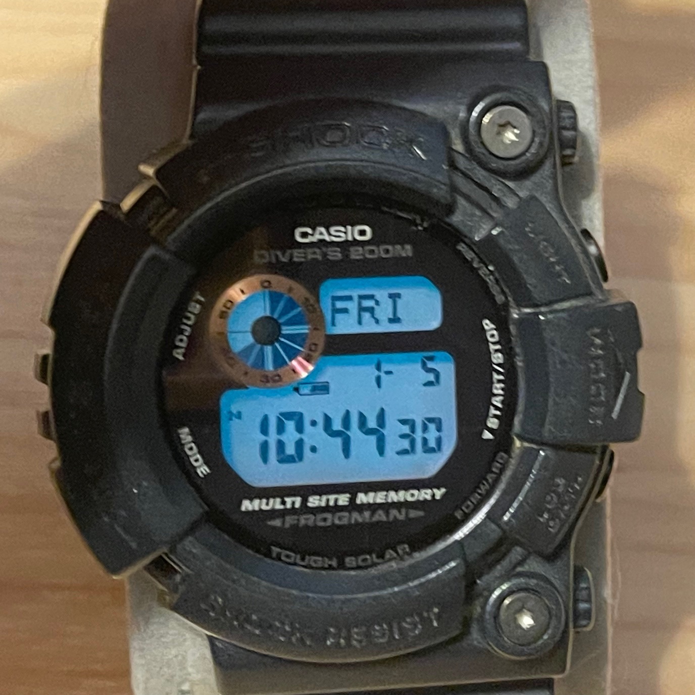 WTS] Casio G-Shock GW-200MS-1 Men in Rusty Black Frogman Tough Solar Master  of G Digital Watch 200 | WatchCharts Marketplace