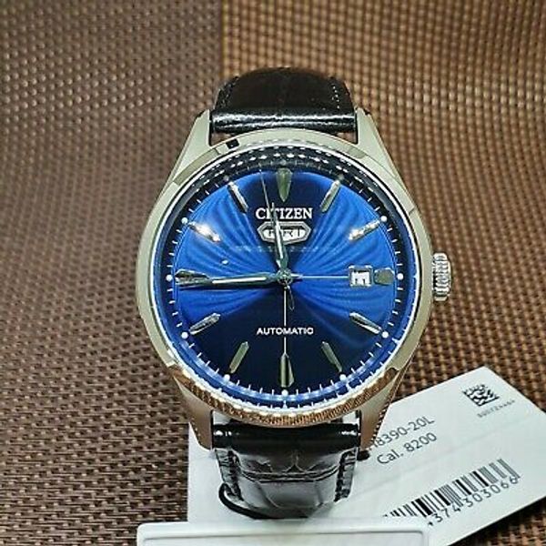 Citizen NH8390-20L C7 Series Automatic Analog Black Leather Strap